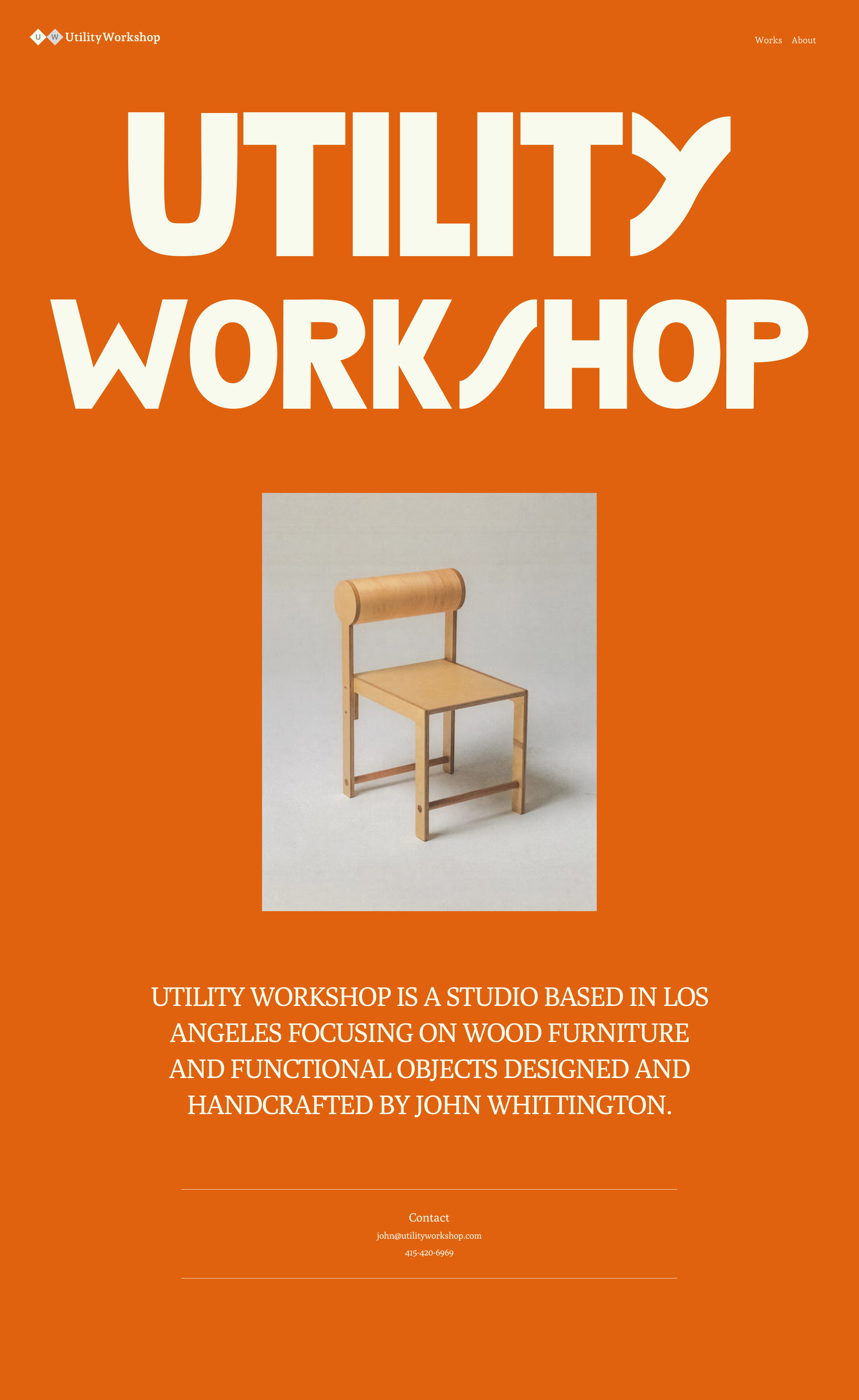 Utility Workshop website concept